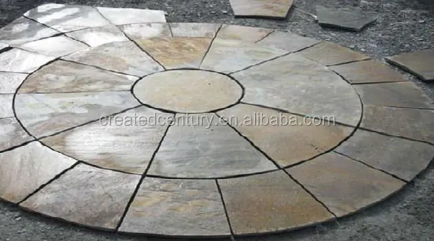 
multicolor exterior 30X30 slate patio flooring tile 