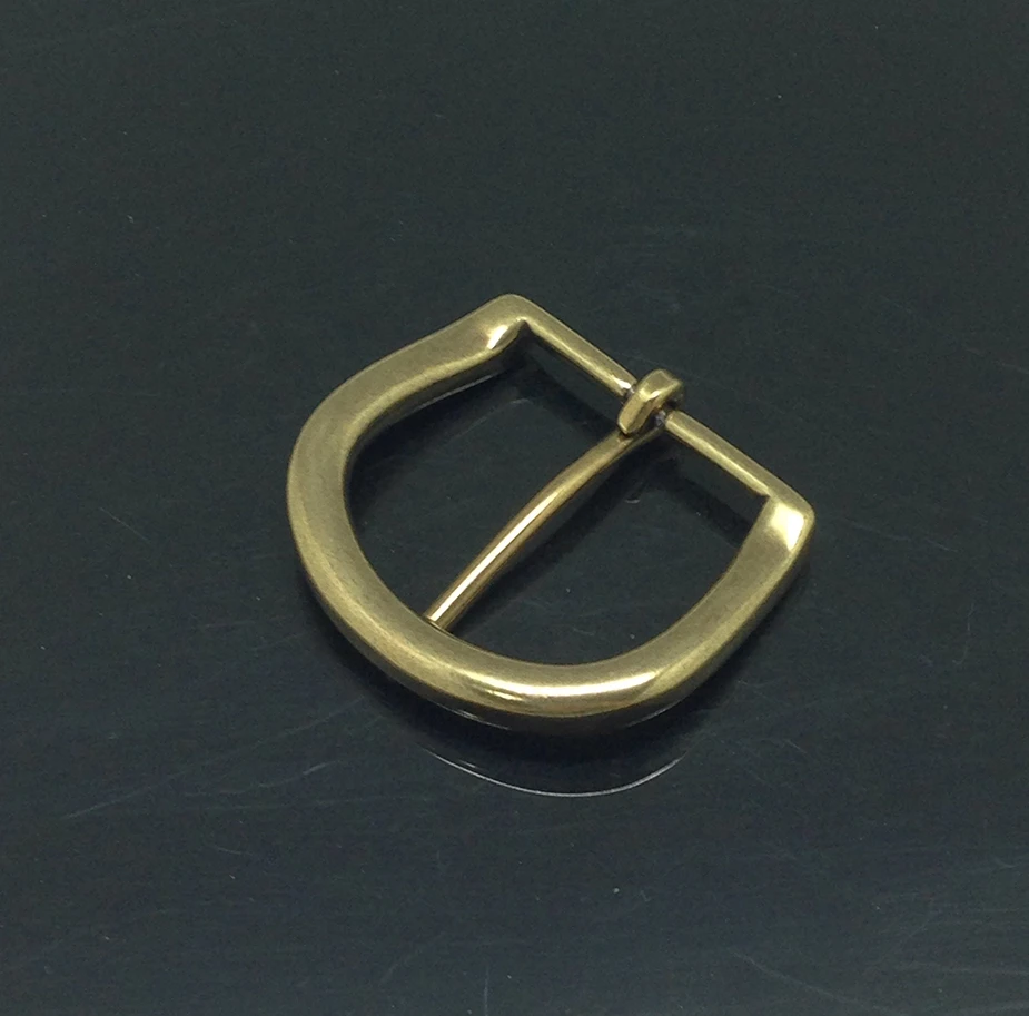 New 2021  40MM single pin buckle Half-round buckle antique brass finish zinc alloy belt buckle
