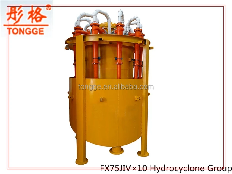 good quality Hydrocyclone for classifying and thickening of coal, mud and water