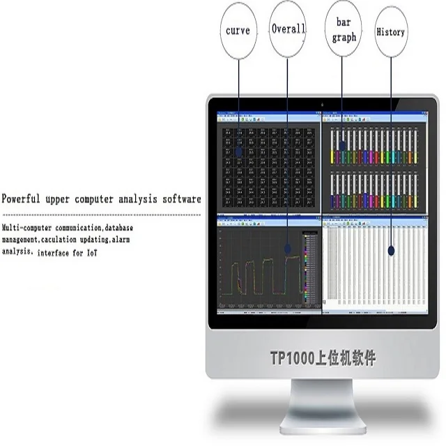 Handheld multi channel voltage and temp data logger