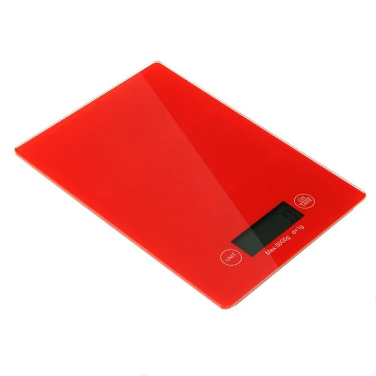 Customized color and digital scale type battery LED 5kg digital kitchen scale
