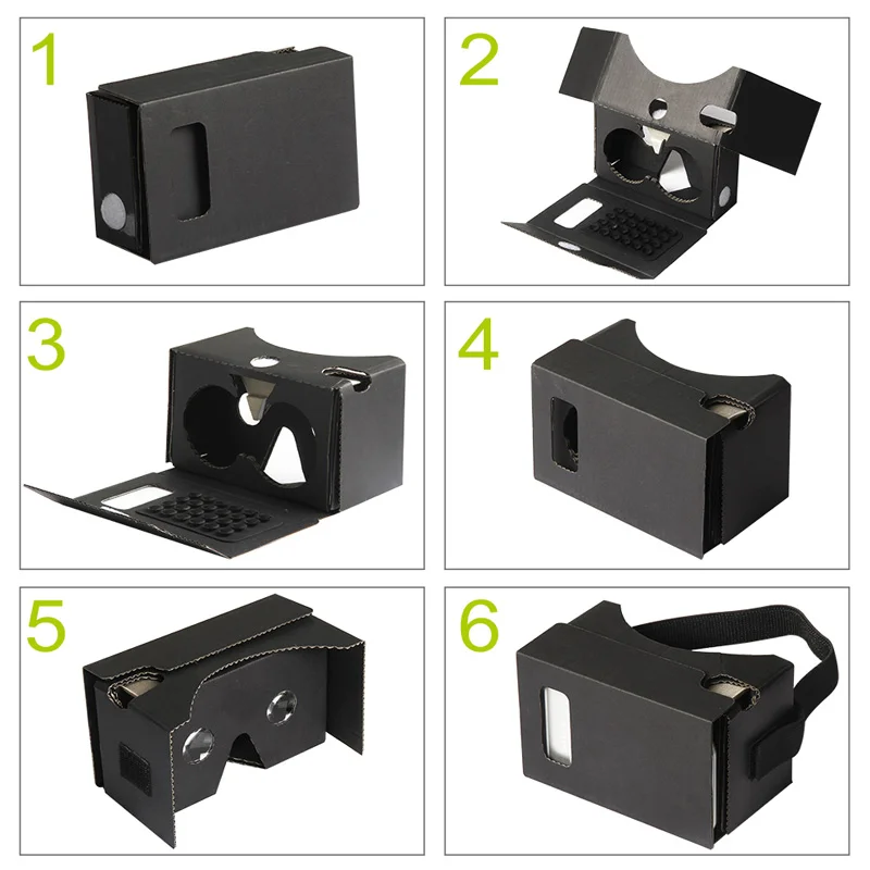 Acrylic Google Cardboard Biconvex Lens,Custom Logo Google Cardboard VR,Cardboard Google GB01