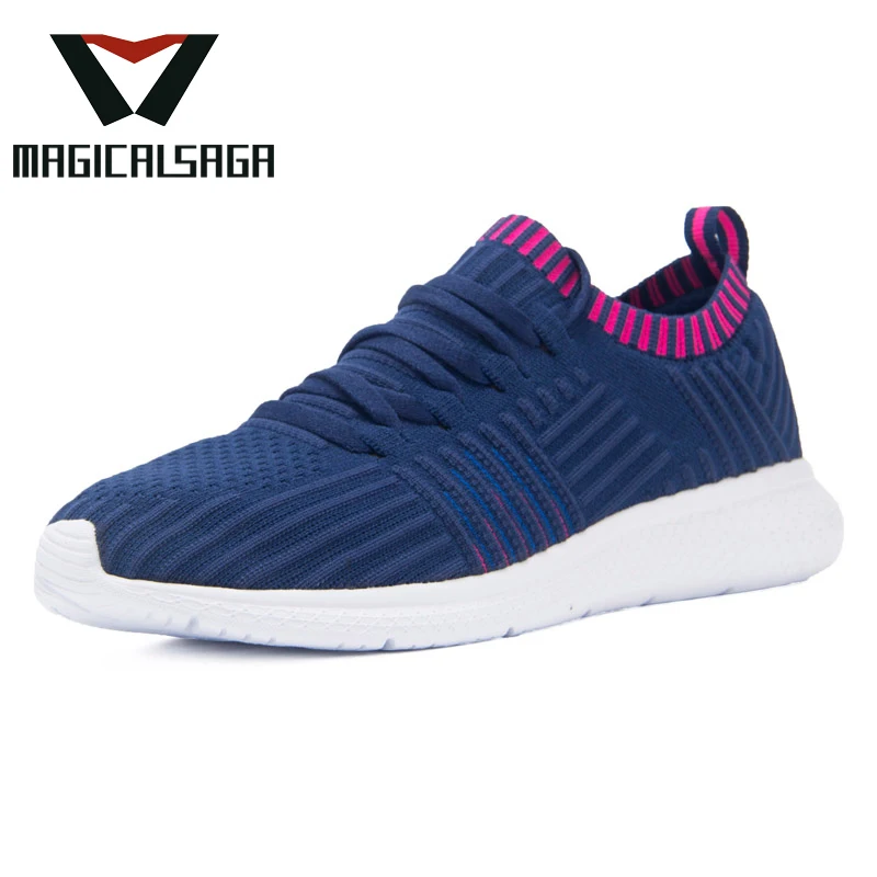 Hot selling men sneaker 3d knit slip on shoe upper material