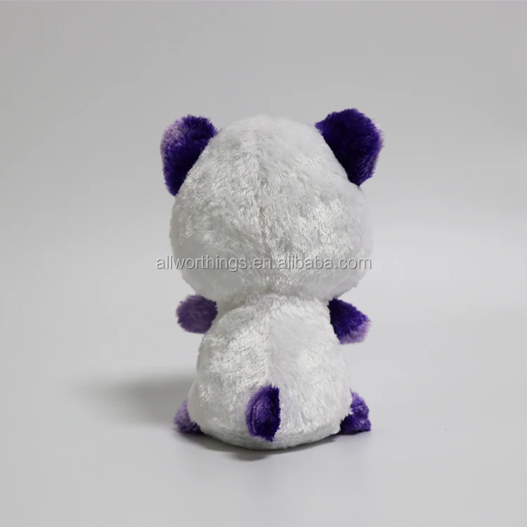 Factory direct sale stock panda stuffed plush toys soft cute various plush small big eyes white body panda dolls