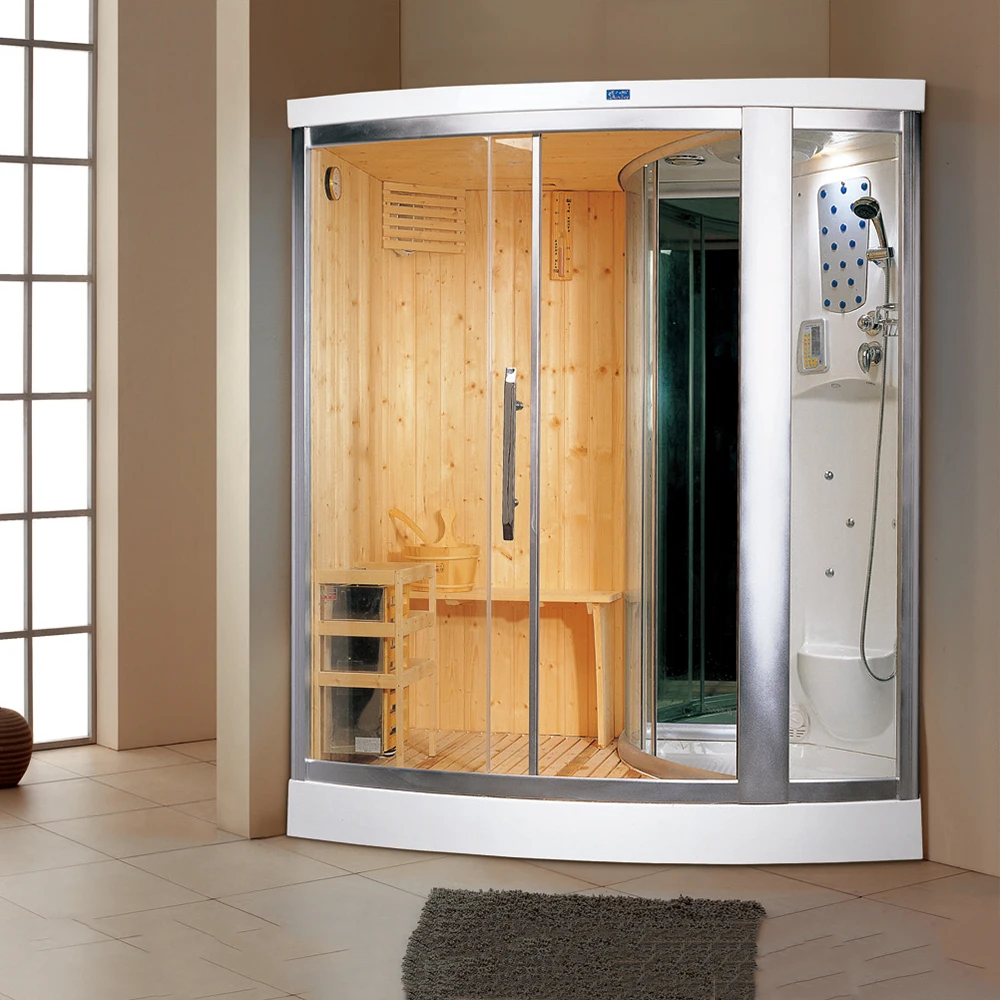 В помещении 2 человек дома сауны кухонного шкафа современная деревянная сауна с душ комбо для сухой и влажной уборки
