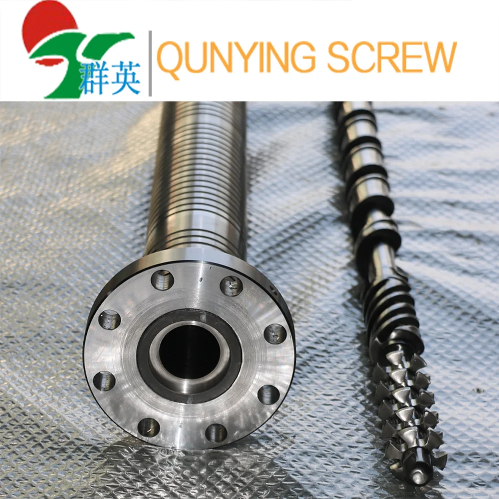 high grade JSW bimetallic barrel screw centrifuge casting bimetallic barrel (38 CrMoAlA) screw and barrel for injection plastic