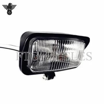 39-2-1-06 Dixie 12v 45W Motorcycle Chrome Headlight Assembly 7" Rectangle Lamp