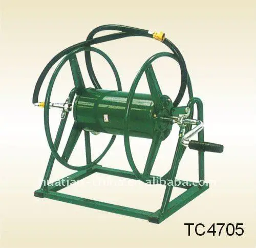 3-in-1 Garden Hose Reel With 200-Foot Hose Capacity, Wall Mount Hose Reel
