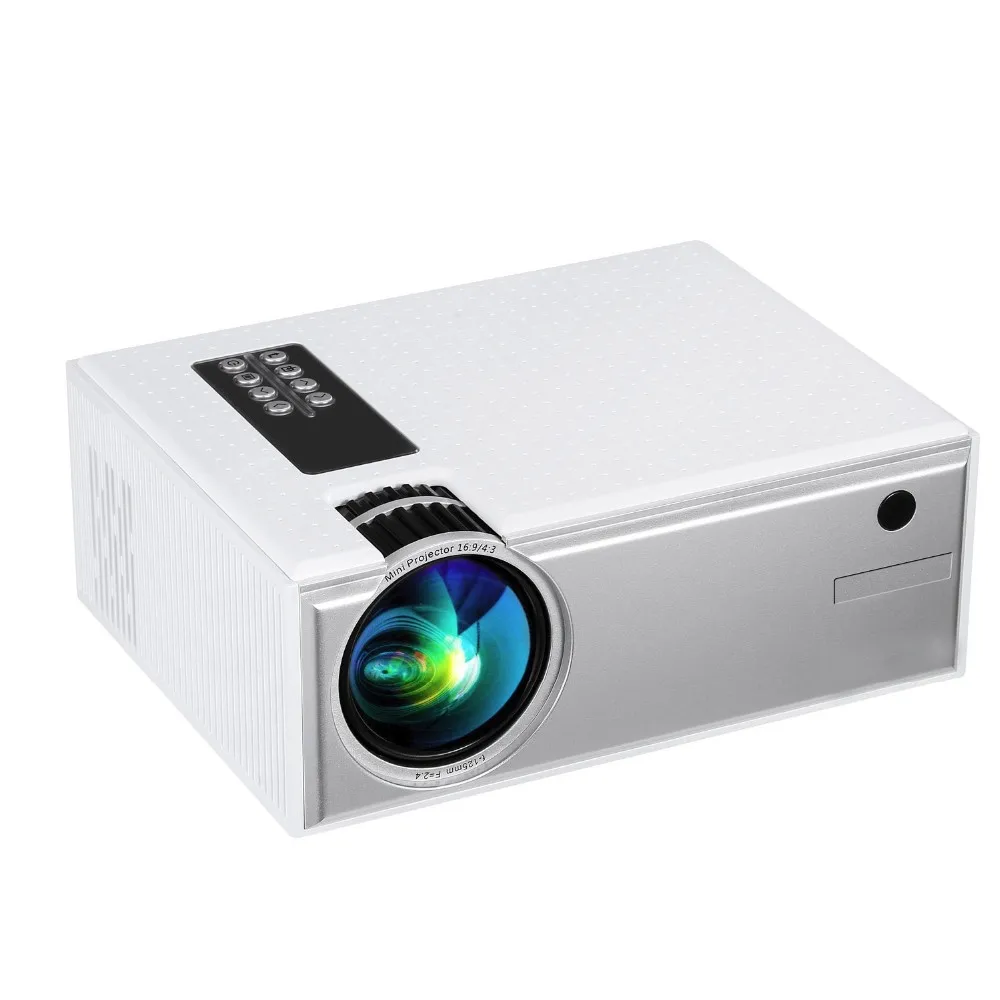 CHEERLUX 720P 1800 люменов домашний кинотеатр Портативный HD Led Pico 3D видео мини-проектор 4-дюймовый ЖК-проектор мульти интерфейс