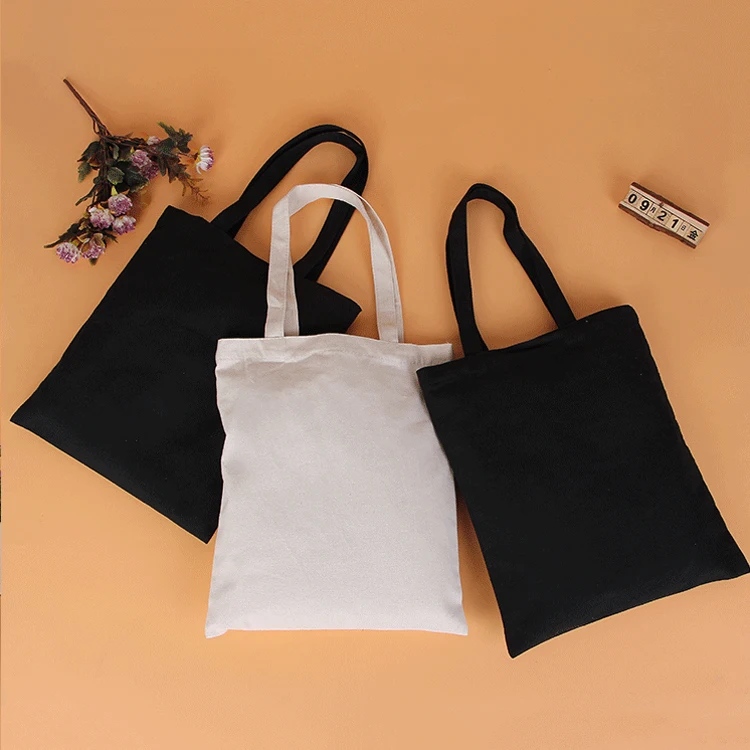Cotton shopping bag environmental recycle with logo print cheap printed foldable shopping bags