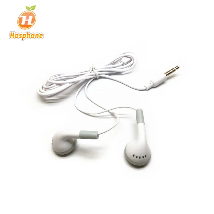 Cheapest Factory Earphone ios mobile phone earbuds Headphone Cheap MP3 Hands free  for  iPhone  Samsung without Warranty