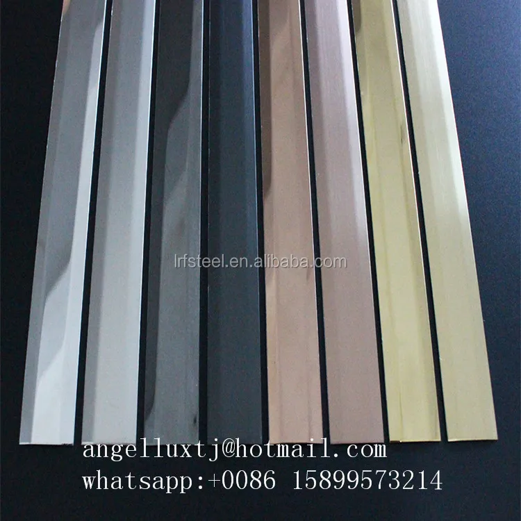 Multiple Options Stainless Steel Curved Wall Trim U Shape Metal Tile Trim Corners