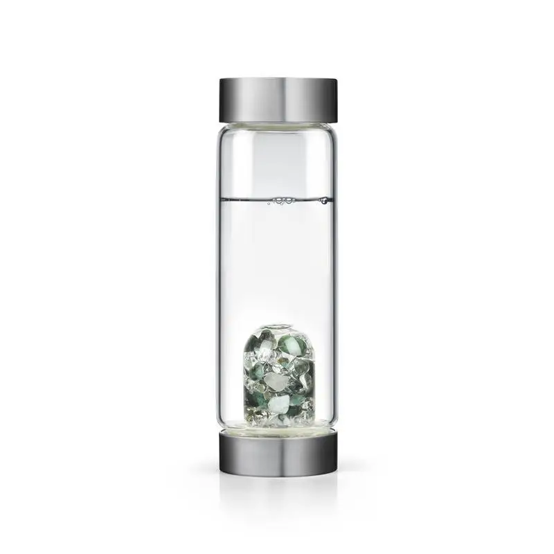 heart shape luxurious crystal drink infused water bottle 500ml