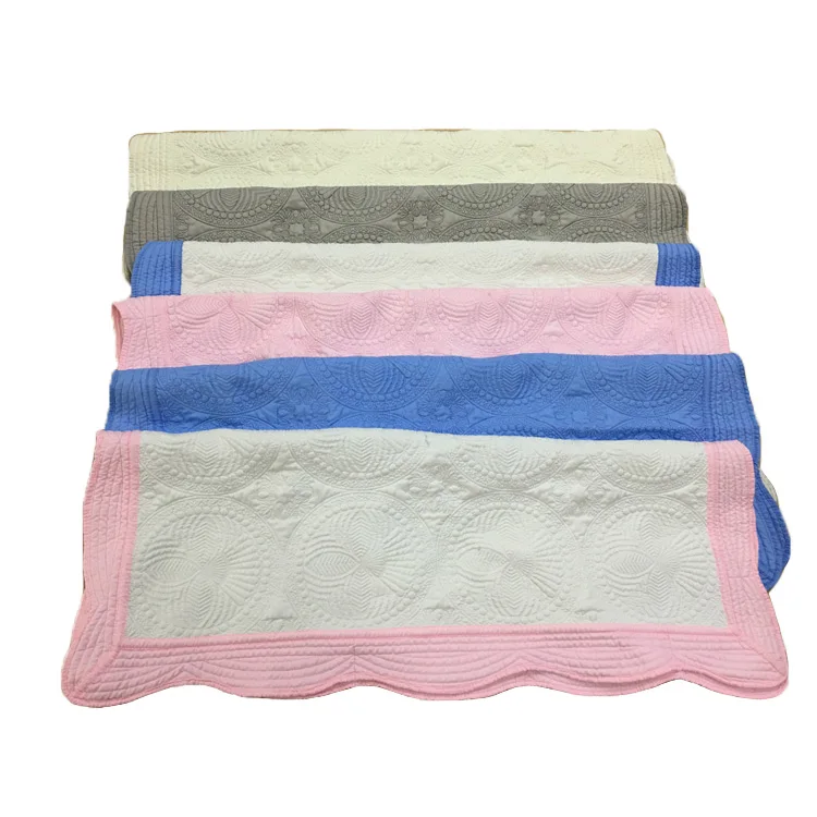 Toddlers And Baby Quilt Lightweight Blanket Embossed Cotton Quilt Four Seasons Scalloped Baby Quilt Blanket
