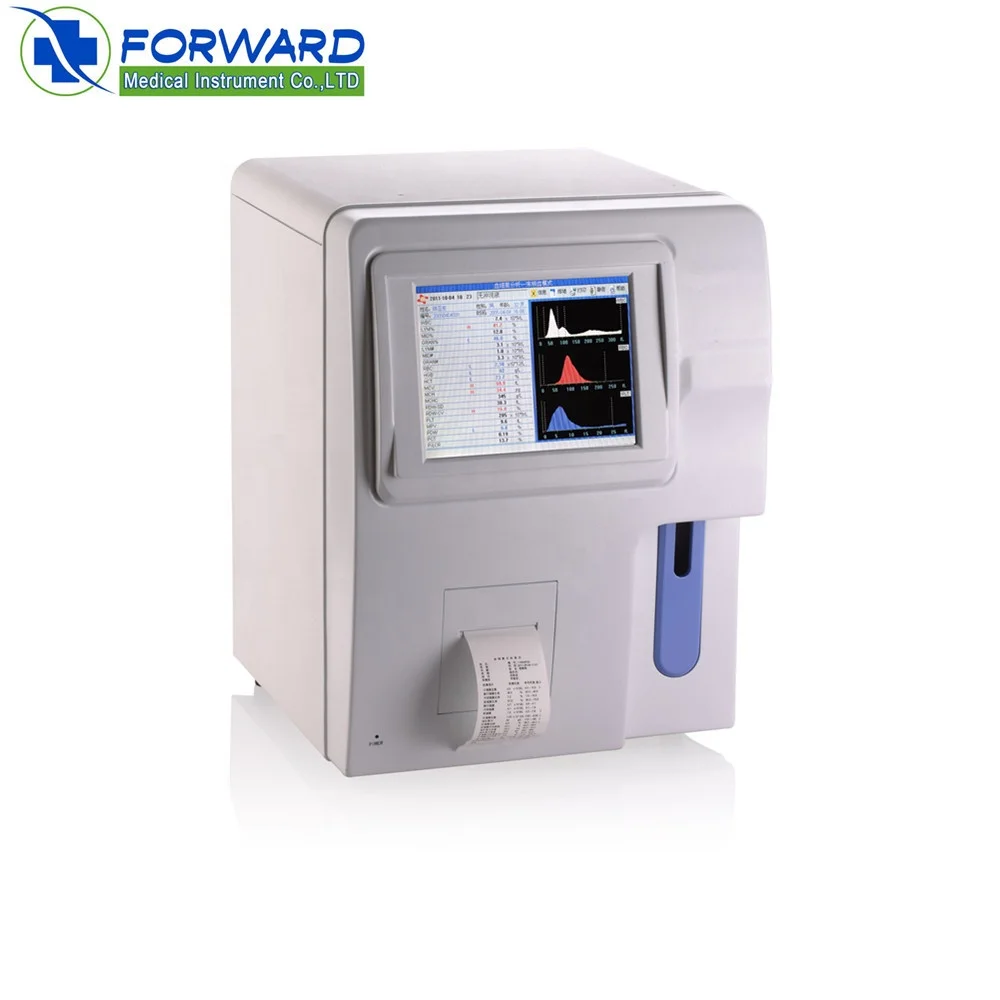 60 Test/Hour 3 Part Differential Blood Cell Counter Intelligent CBC Test Machine Auto Hematology Analyzer
