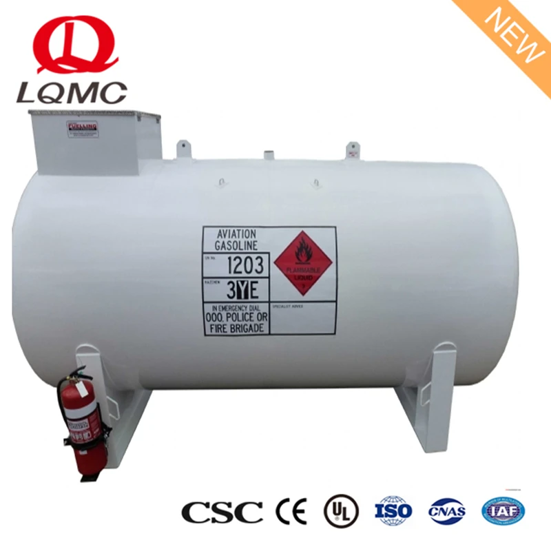 Double walled aviation fuel storage tank