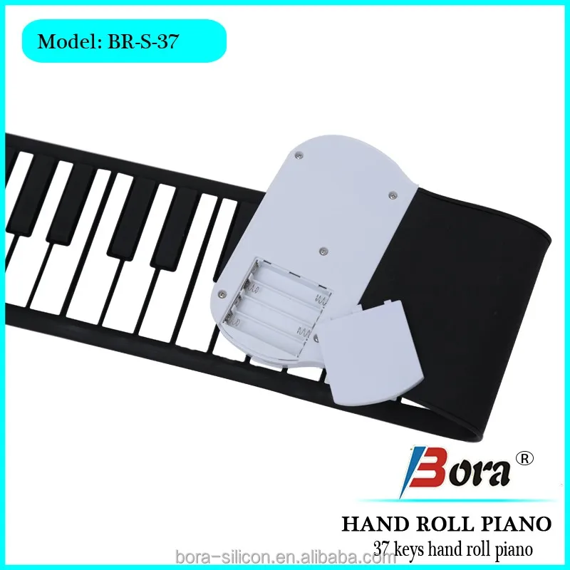2021 new trending products innovative promotion toy 37 keys hand roll piano portable keyboard