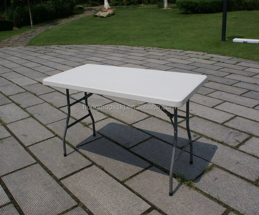152cm 5ft folding regular table/solid polytene material table with steel legs/for wedding events display/easy carry table