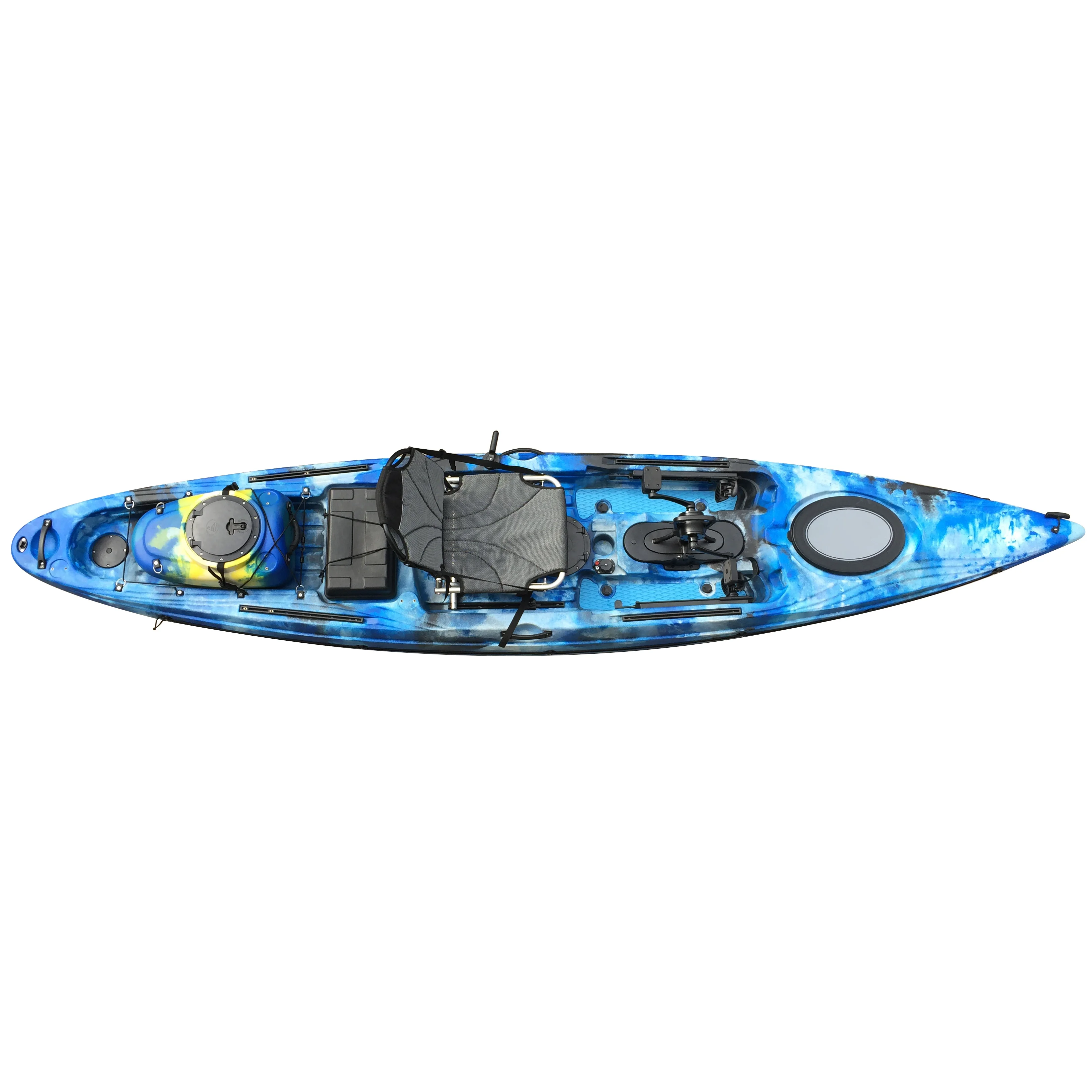 4.1 METER Single fishing kayak sit on top electric motor and pedal kayak with adjustable seat