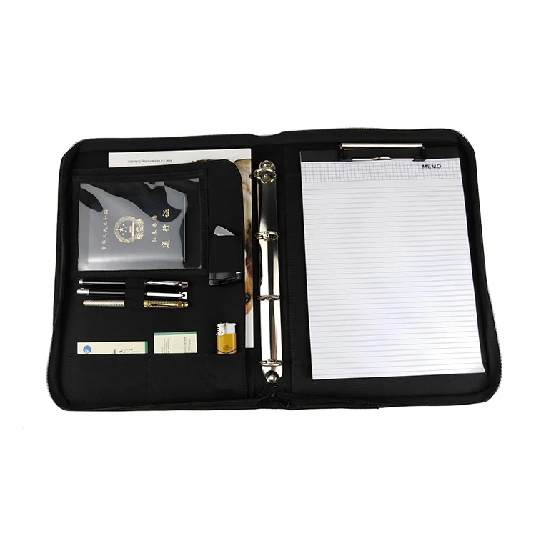 Portfolio Organiser Ring Binder Conference A4 Presentation Folder Case Multifunctional Notebook