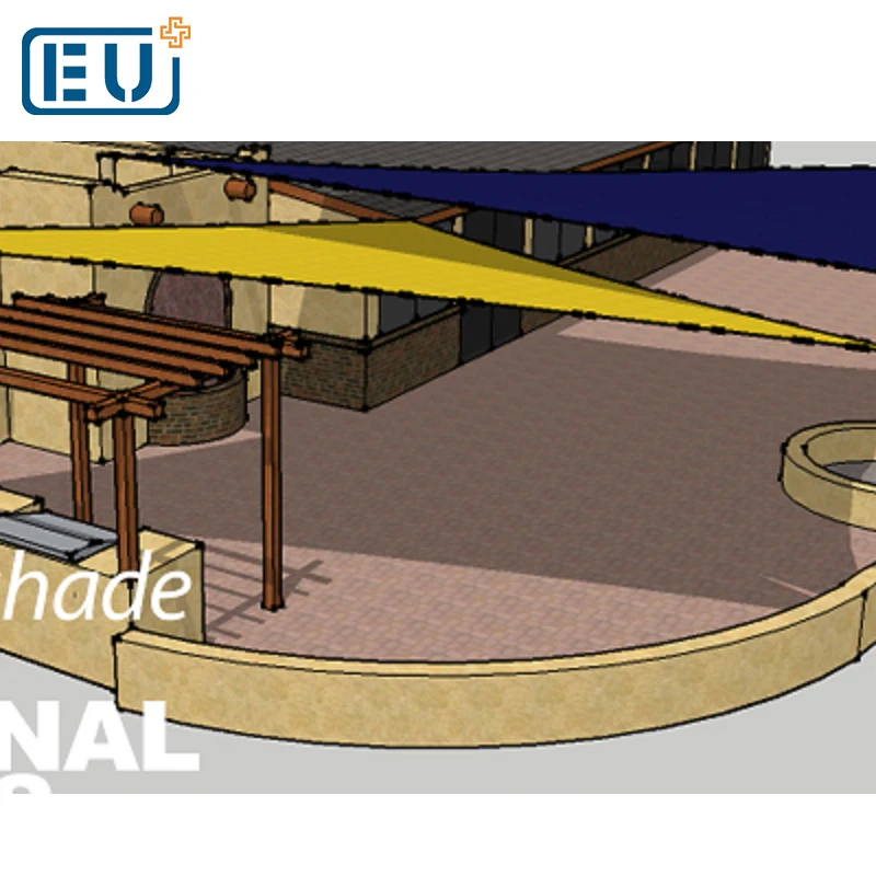 triangle sun shading net mesh triangle awning shade sail cloth for dust filter