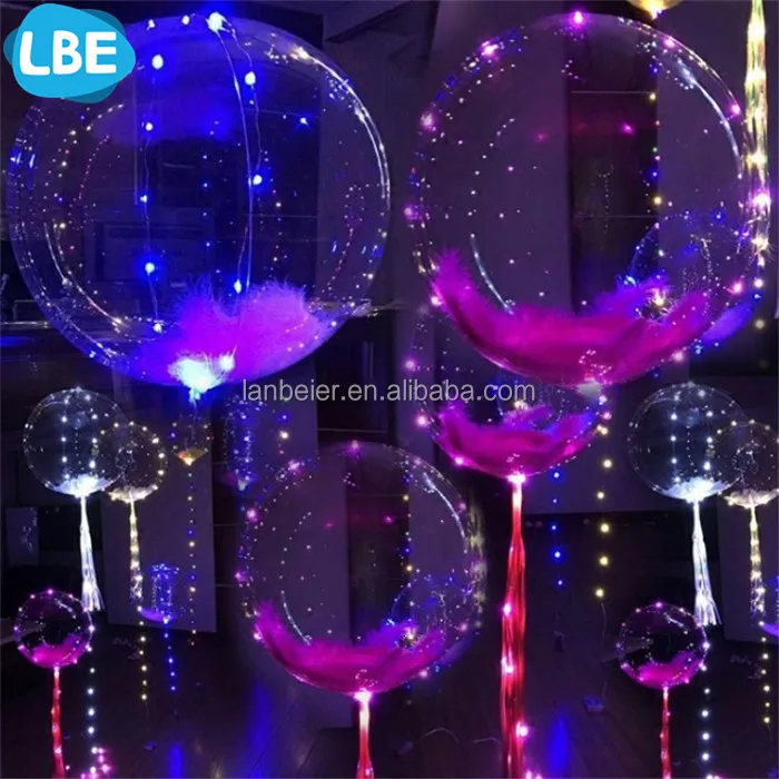 party decoration 3 meter length string floating wedding lighted balloons