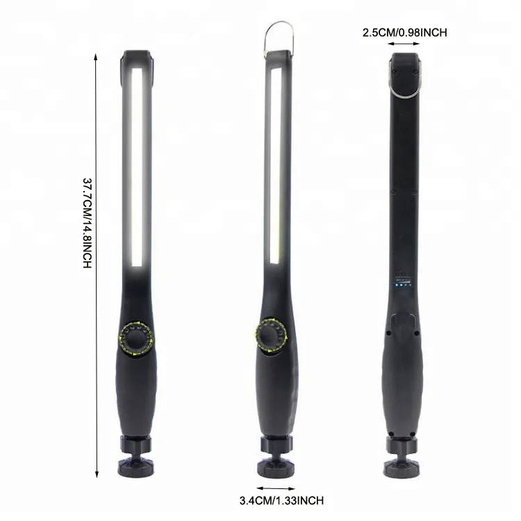 Car Repair Temporary Inspection Working Light Emergency Flashlight Rechargeable Handheld Portable Cob Led Work Lamp