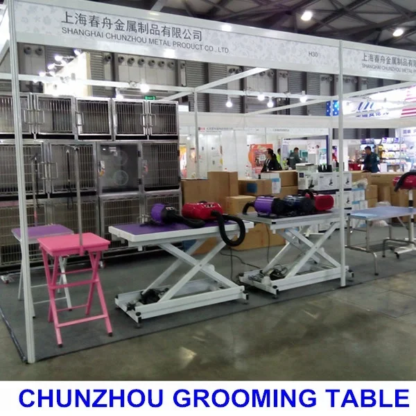 Chun Zhou Dog Foldable Table Light Weight adjustable-height Pet Grooming Table asy to clean  N-306