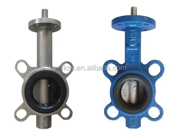 No Pins Concentric dn300 wafer Butterfly Valve