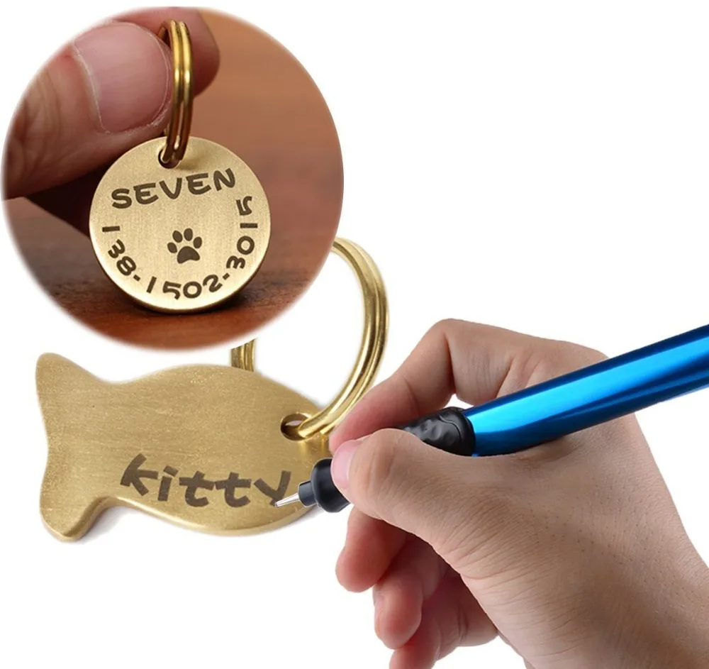 Electric Engraving Engraver Pen Carve Tool For DIY Jewellery Jewelry Metal Glass - (Cordless  Engraver with Diamond Tip