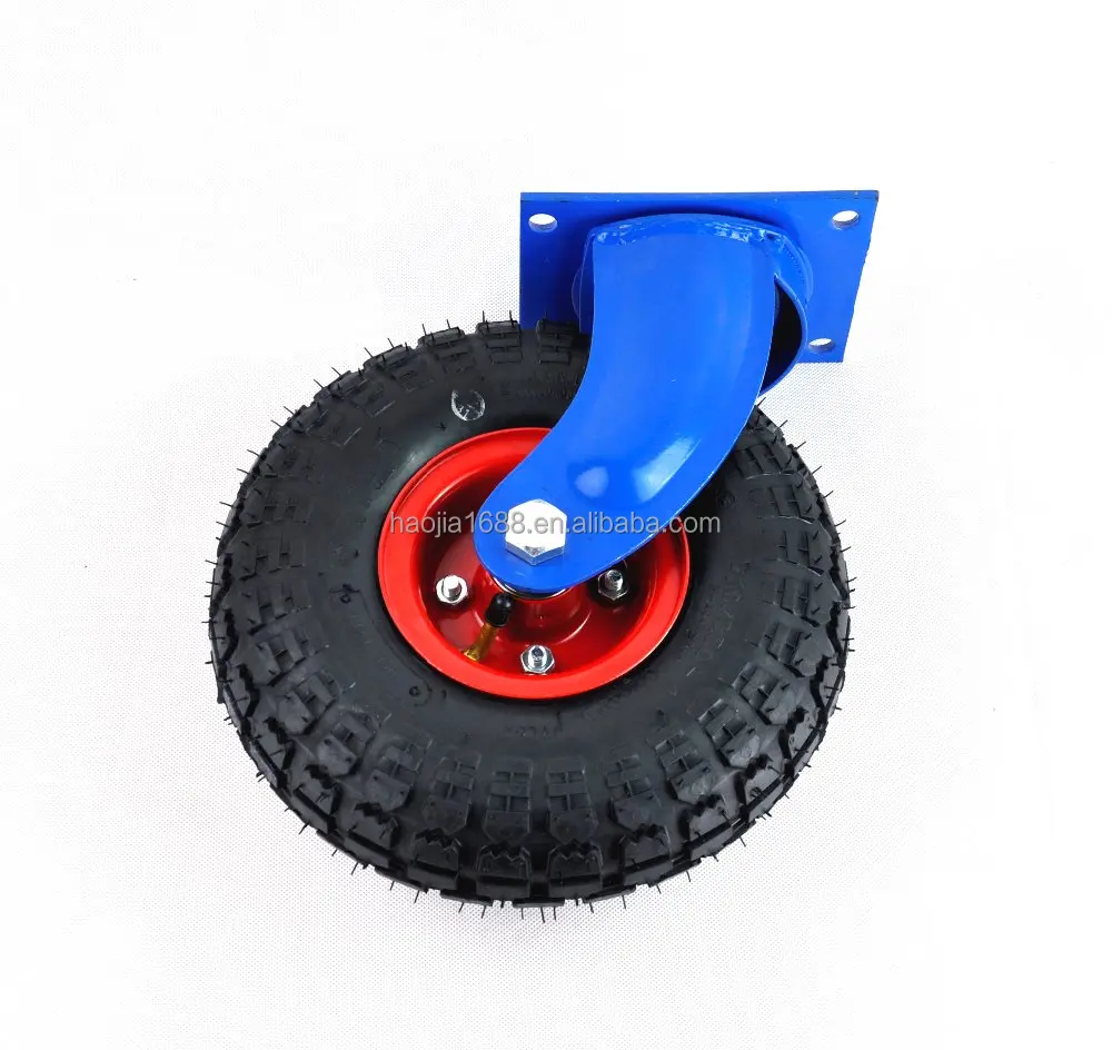 Source factory products 4.10/3.50-4 swivel rubber Pneumatic tyre casters