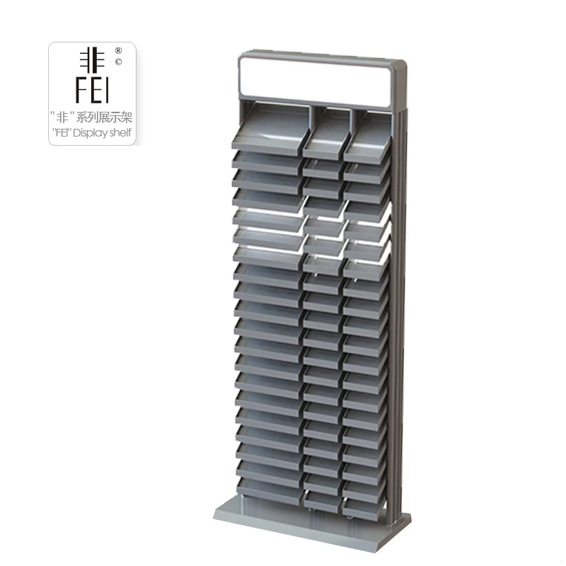 Die caste metal quartz / Stone Sample Display Stand