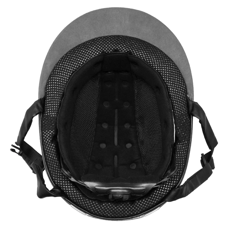 Elegant classic large brim sunscreen custom horse racing equestrian helmet Crystal custom horse riding helmet