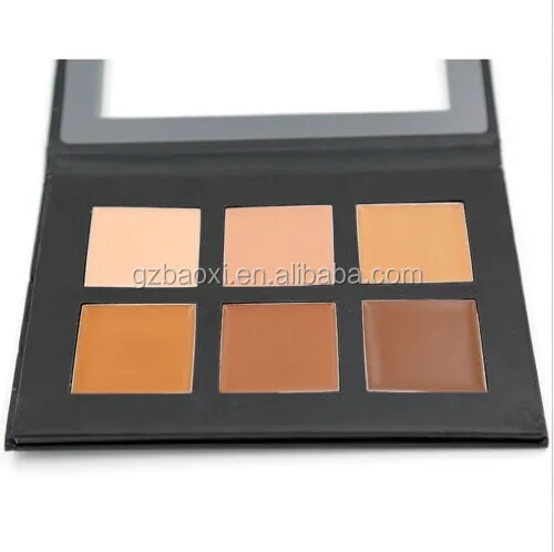 Hotsale!!6 Color Cream Contour kit in Paper box makeup palette