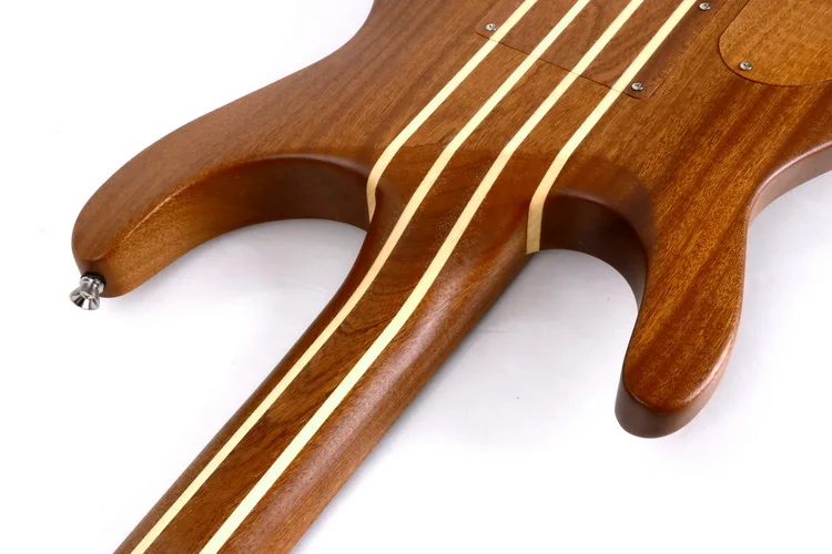 Wholesale 24 Fret Neck Through Body Solid Mahogany Wood  ST Style Electric Guitar