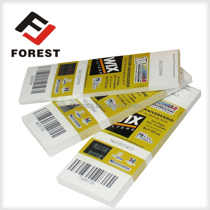
Printing anti-counterfeit event ticket,barcode event ticket printing,anti-counterfeit entrance ticket 