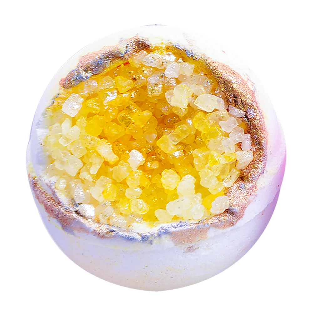 Private Label Bubble Bath Fizzy Colorful Bomb Ball Crystal Geode Bath Bomb