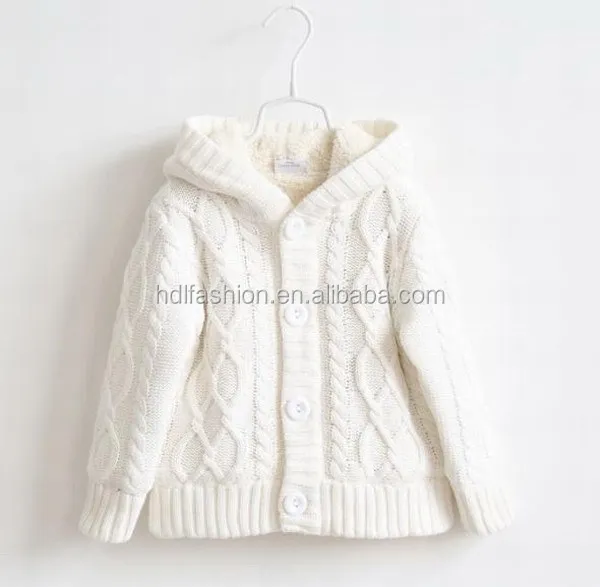 
European latest design casual unisex kids cotton knitwear with hoodie 