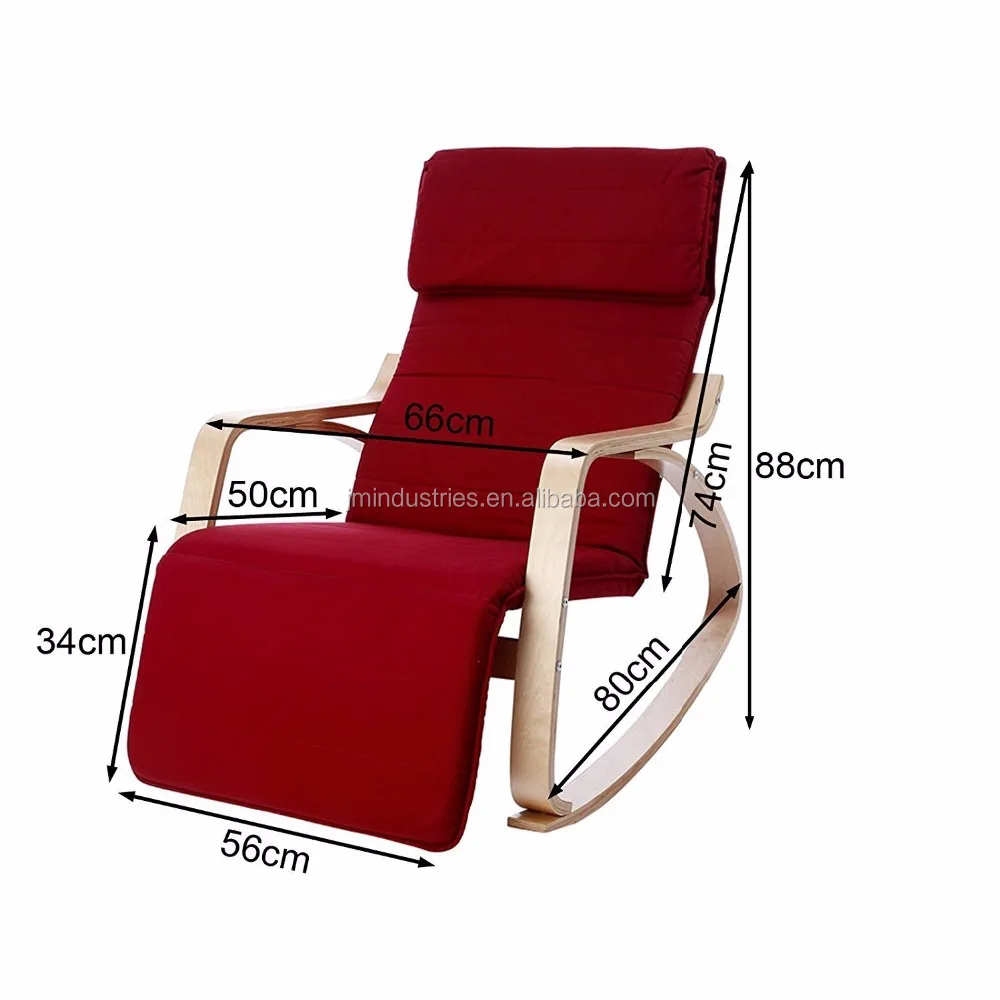 Comfortable Relax Rocking Lounge Chair with Foot Rest