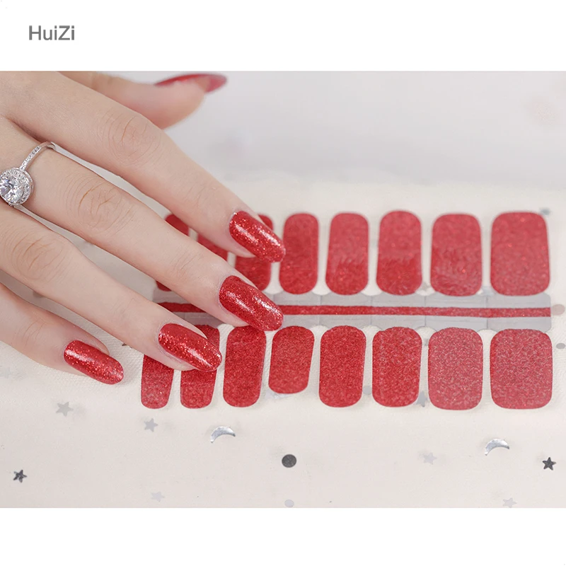 Оптовая продажа, блестящие обертки для ногтей, полоски для ногтей, индивидуальные наклейки для ногтей