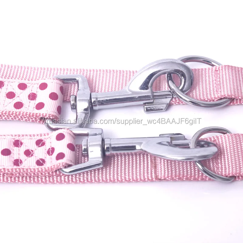 Высокое Качество Симпатичные Dot Нейлон многофункциональный Pet Dog Leash