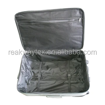 
China Luggage Factory Supply Cheap 3pcs Eva Trolley Luggage Suitcase Sets In Grey With Lime Trimming 