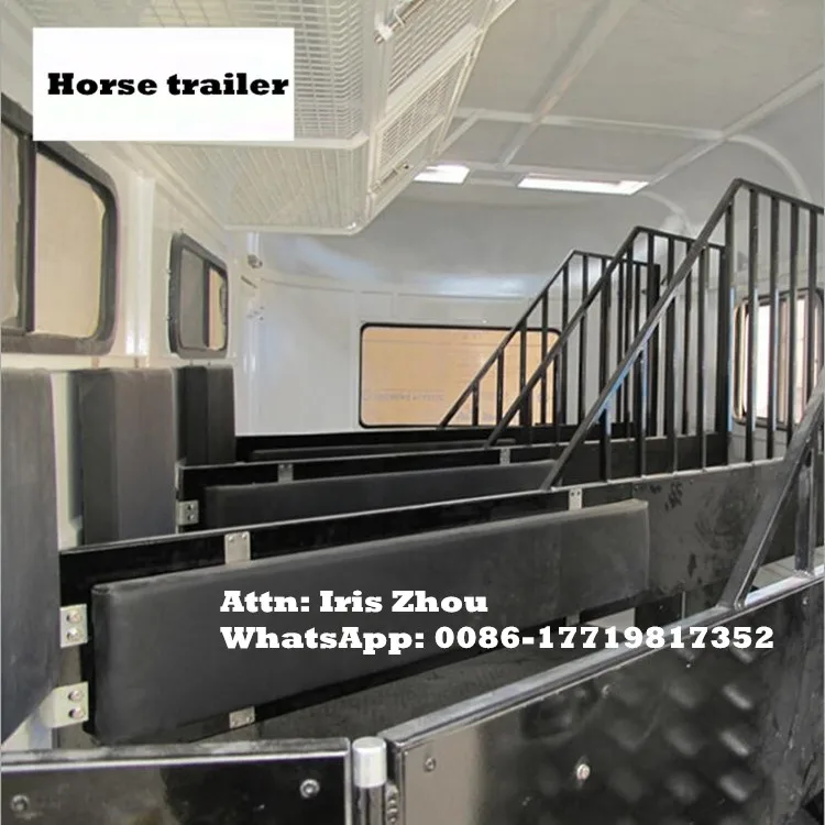 2023 China factory direct sale 3 horse angle load float, trailer with Australian standard