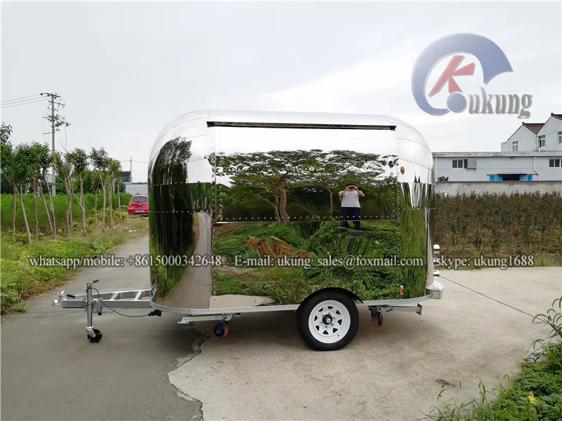 UKUNG new designed AST-210 stainless customized hot dog food cart