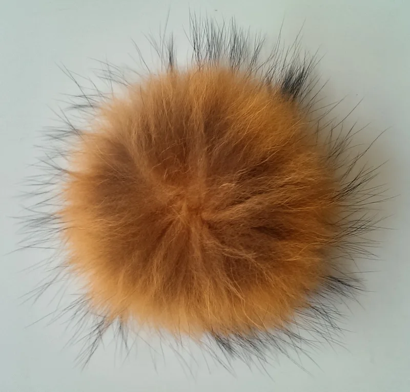 13-22CM hot-selling raccoon fur ball garments accessories shoes & accessories, raccoon fur pom poms