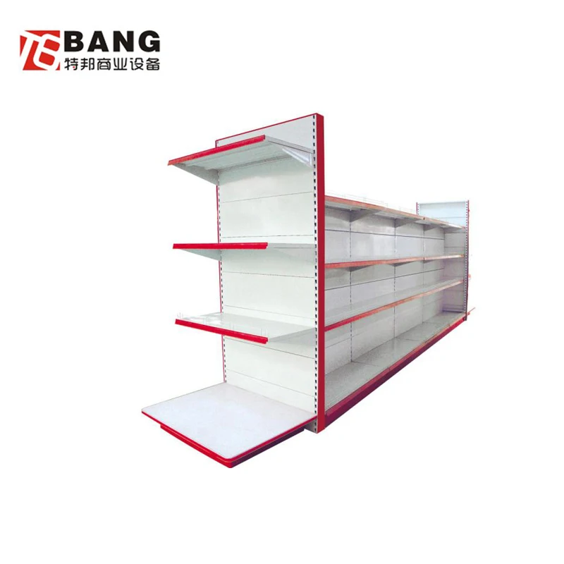 
High quality supermarket luggage metal book shelf display shelves for retail stores 