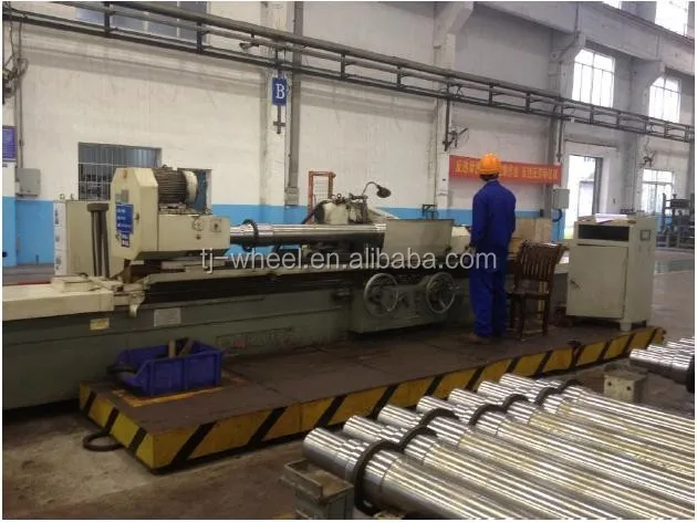 Forging axles for railway car with wheels