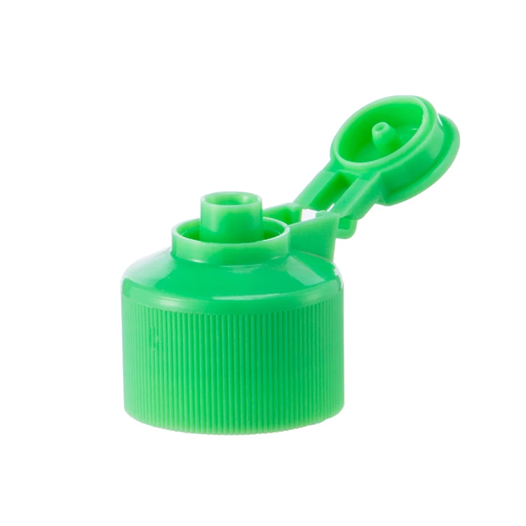 New plastic flip top cap 28/410 colorful cosmetic bottle PP cap