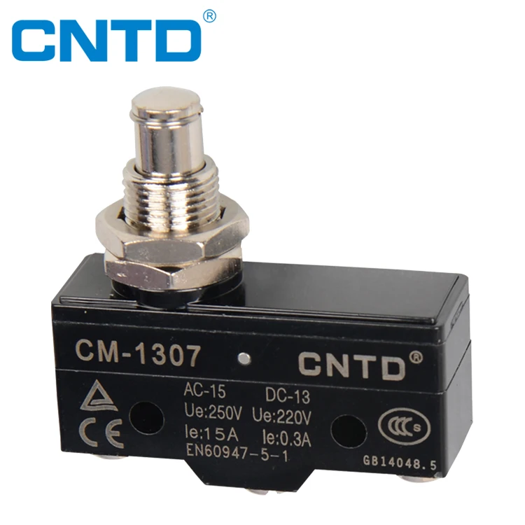 CNTD Professional Manufacturer 1NO1NC Roller Plunger Micro Door Switch Z-15GQ22-B (CM-1308)