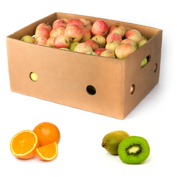 Custom logo rigid fruit packaging orange box